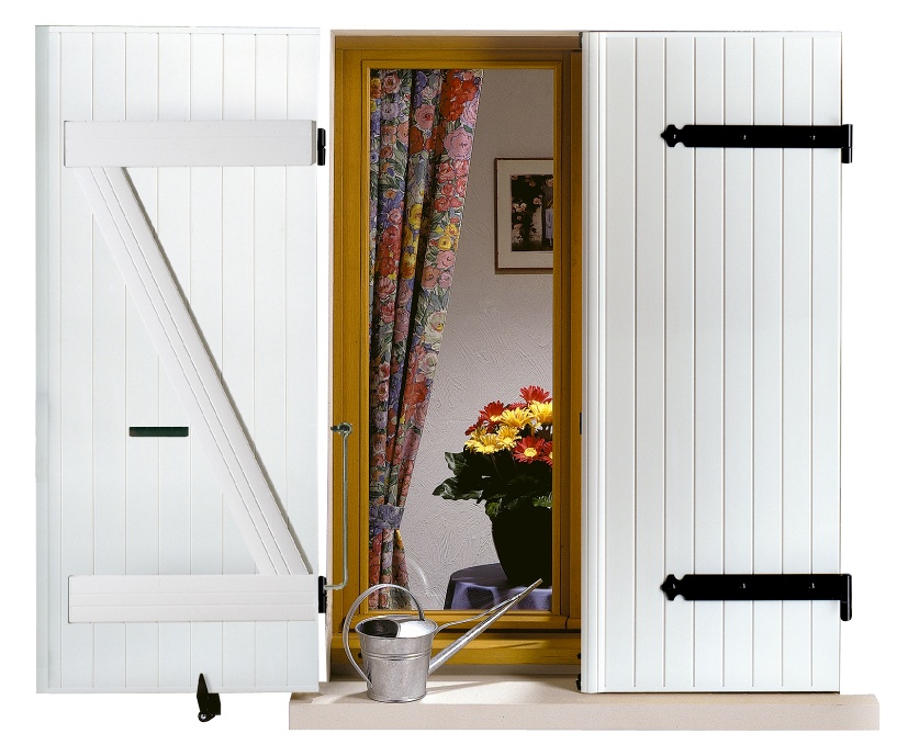 Volet en kit PVC blanc 118x62cm Ep.24mm